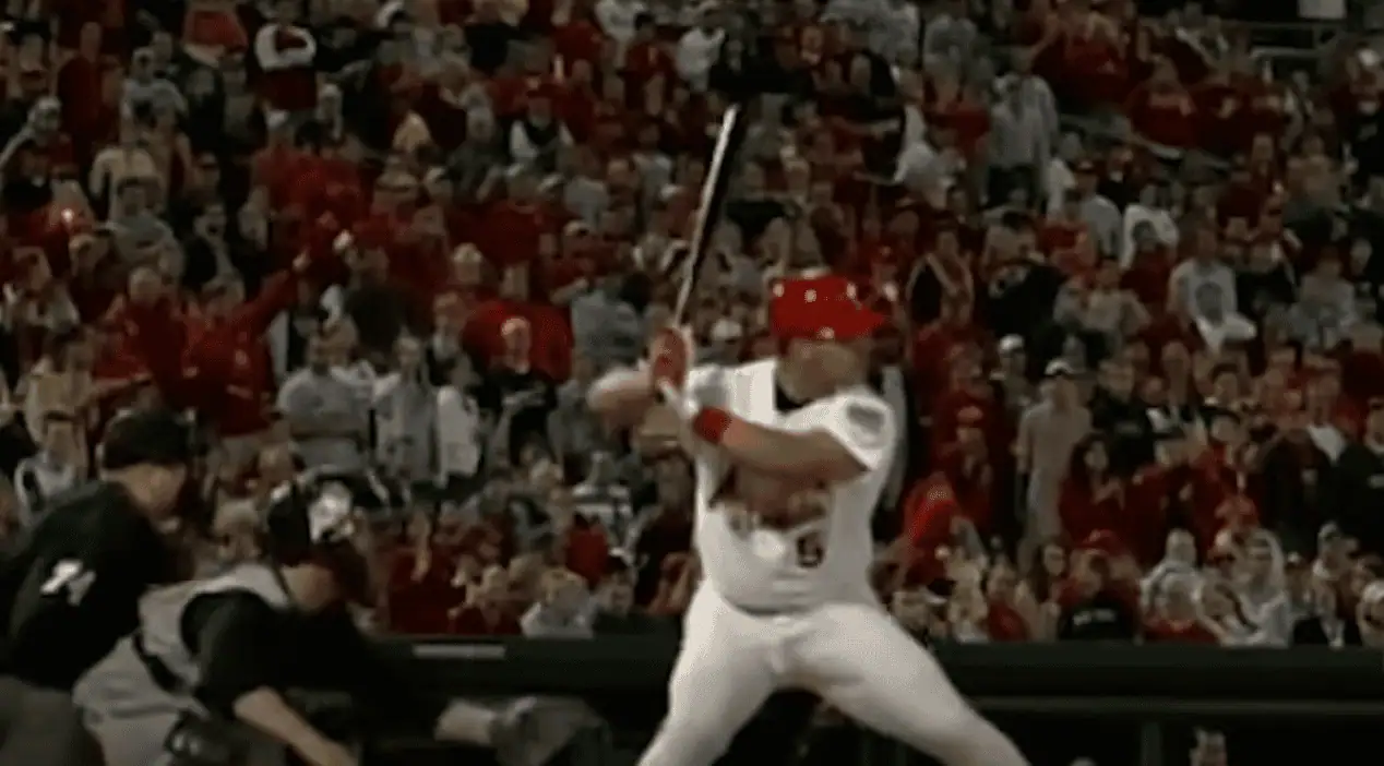 Image of Albert Pujols in a Cardinals uniform, highlighting his legacy.